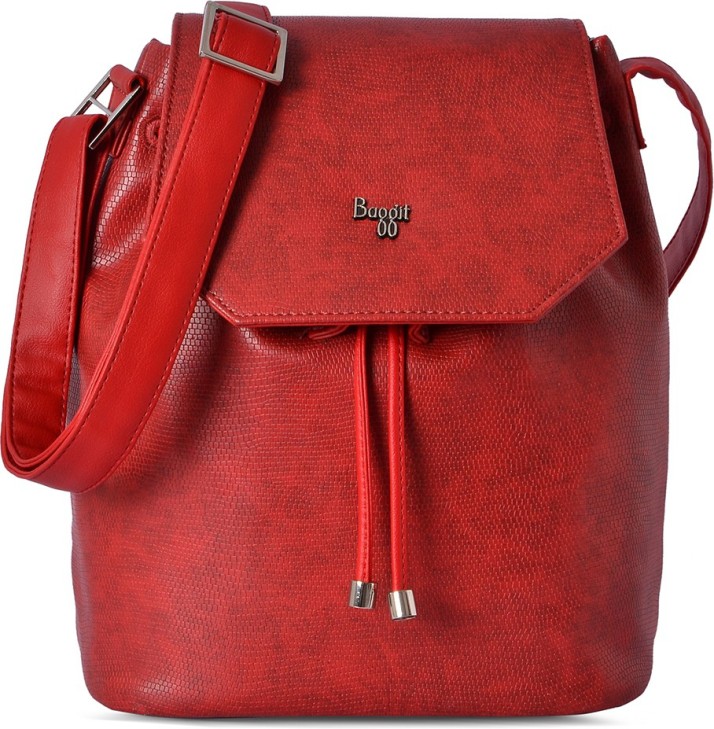 baggit red sling bag