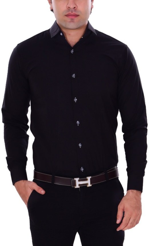 black formal shirts for ladies