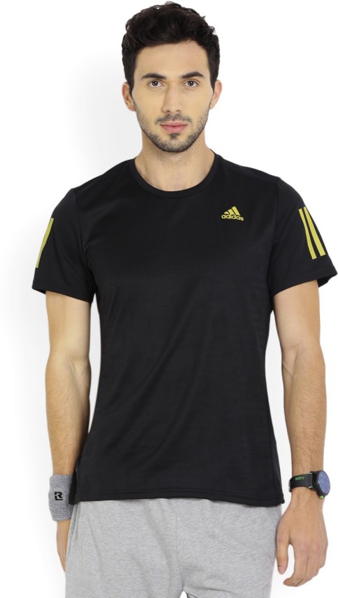 adidas black and yellow t shirt