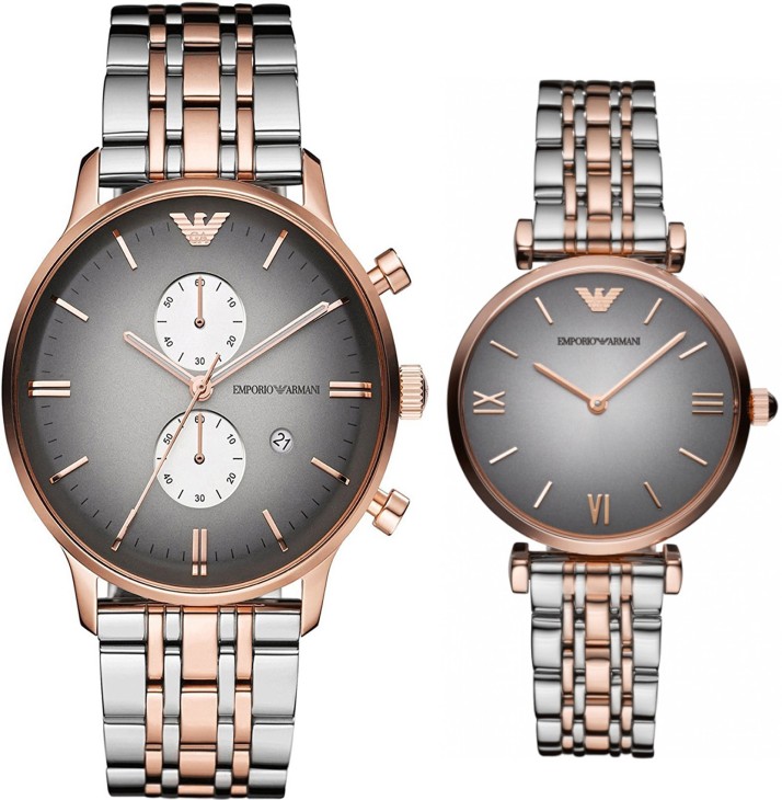 armani watch set for couple