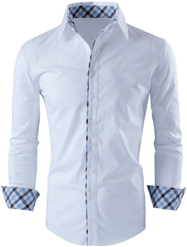 white shirt for men pattern
