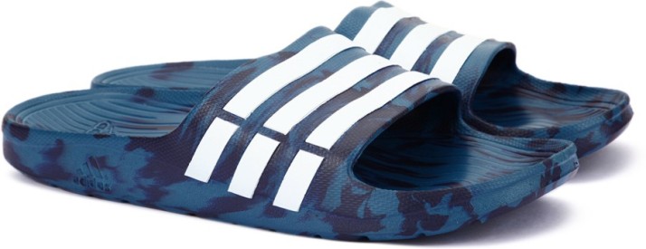 adidas men's duramo slide flip flops and house slippers