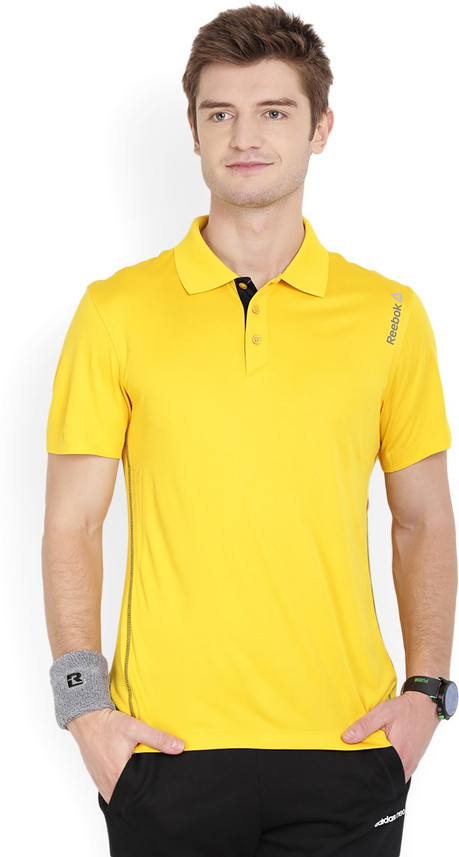 yellow reebok shirt