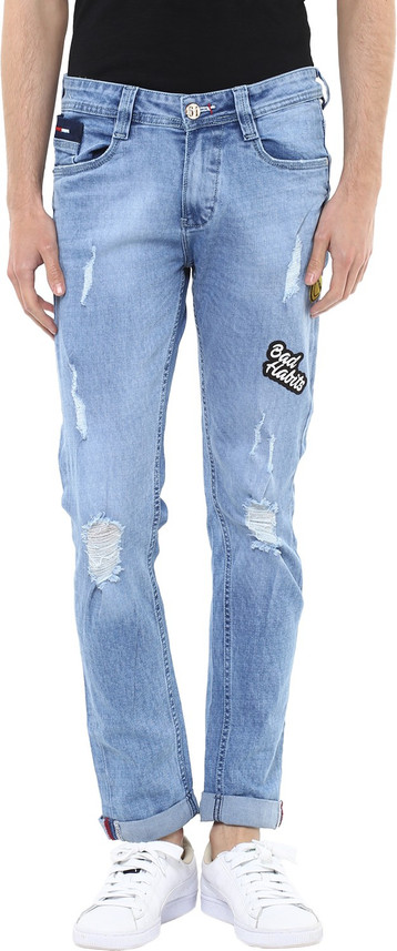 code 61 Boyfriend Men Light Blue Jeans 