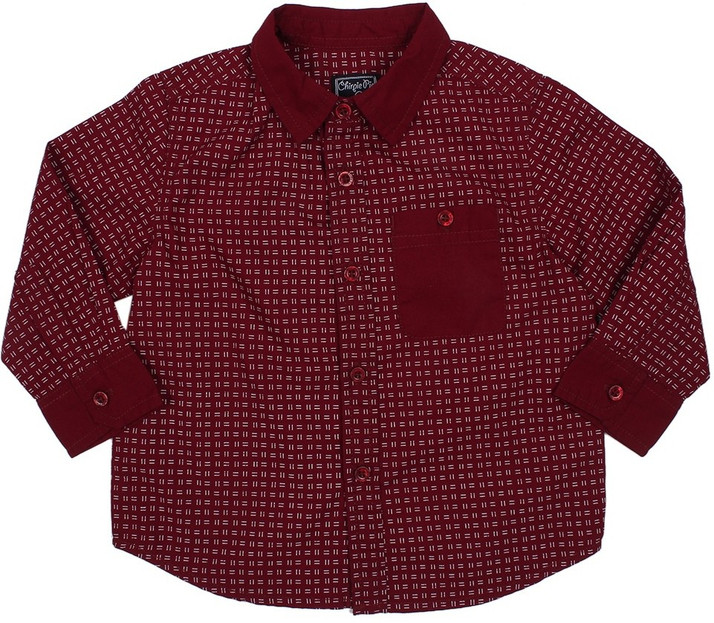 baby boy maroon shirt