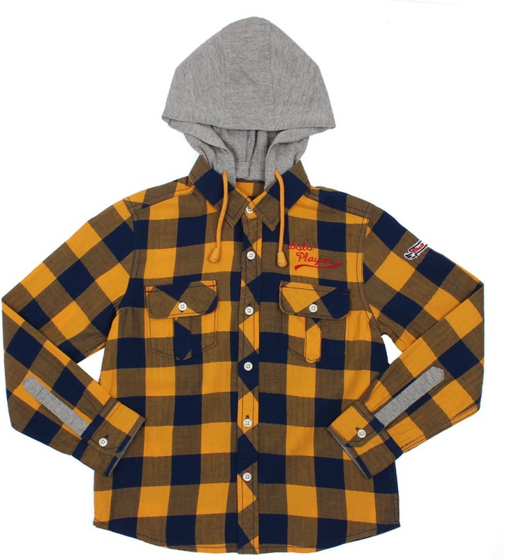 boys checkered hoodie