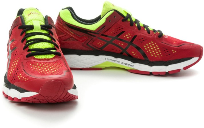 asics mens red running shoes