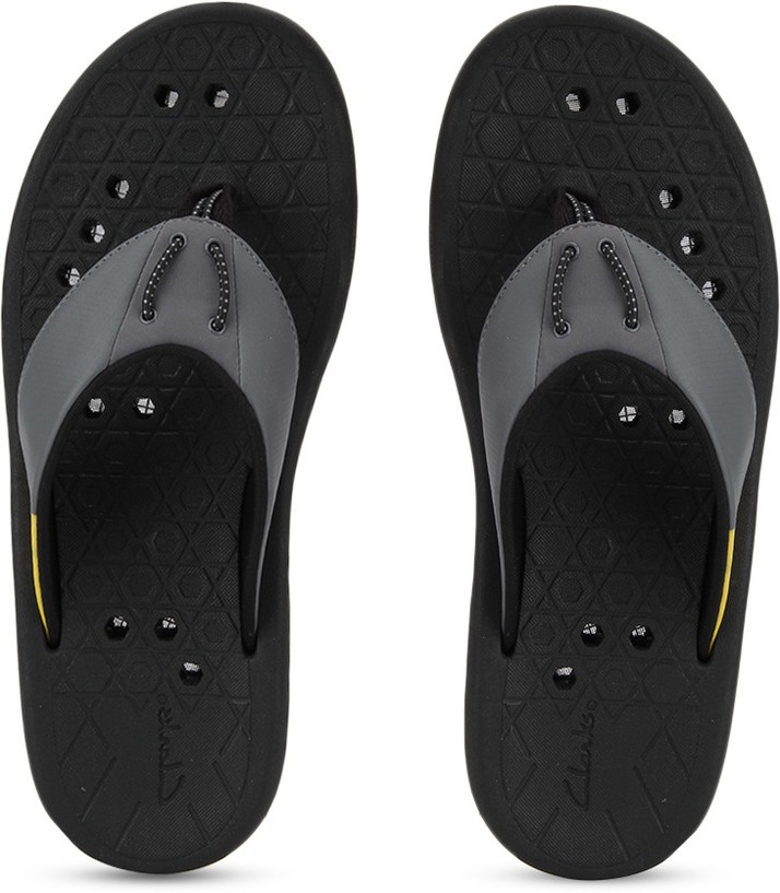 clarks flip flops orange