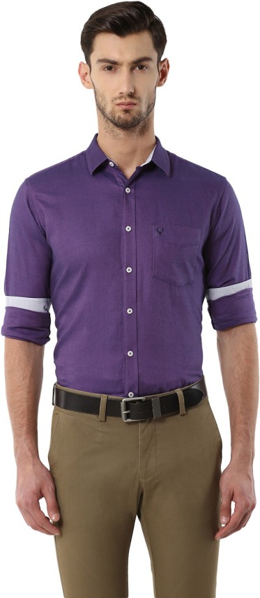 allen solly purple shirt