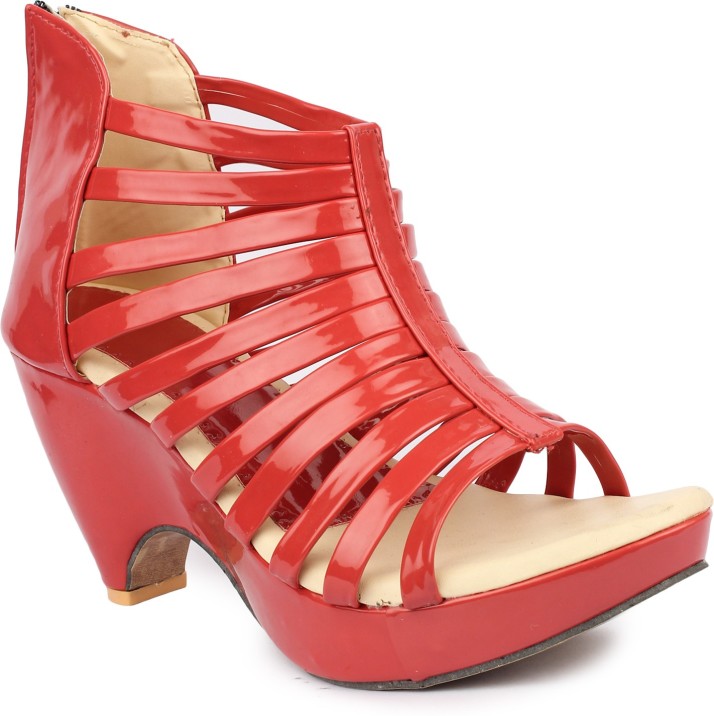 SINLITE Women Red Heels - Buy SINLITE 