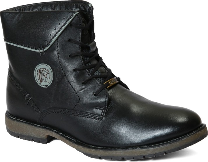 red chief boot black colour