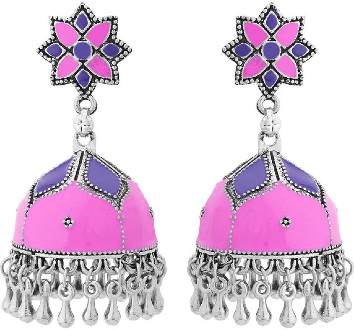 colourful jhumki