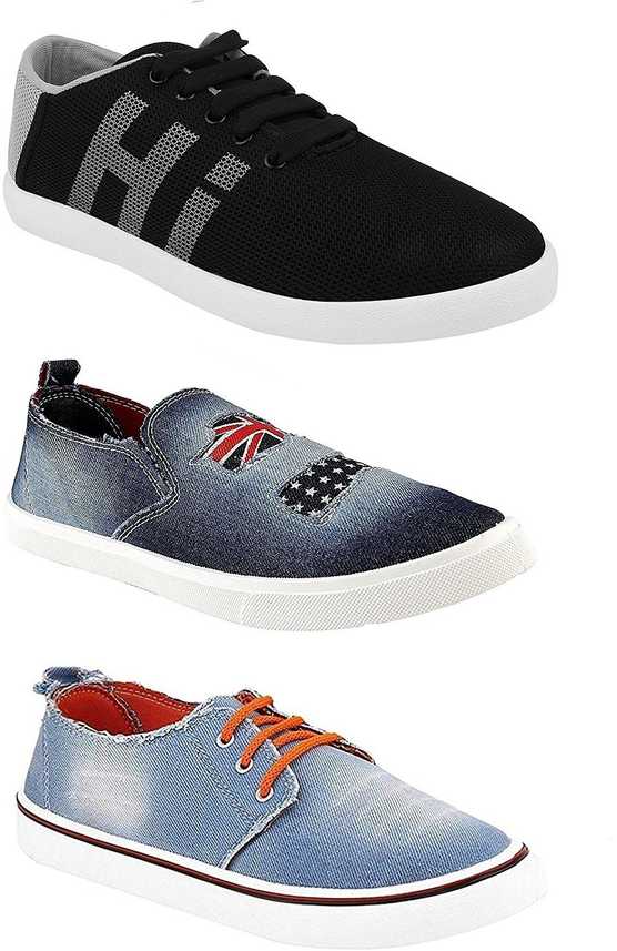 Chevit Men S Combo Pack Of 3 Casual Shoes Sneakers For Men Buy