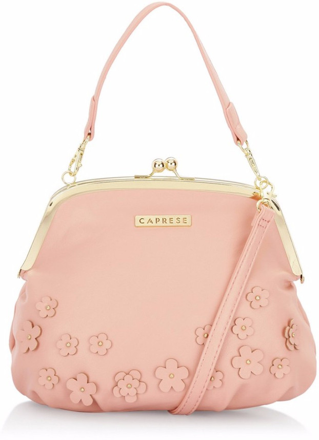 caprese pink satchel bag