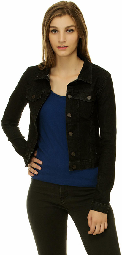 denim jacket for girl flipkart