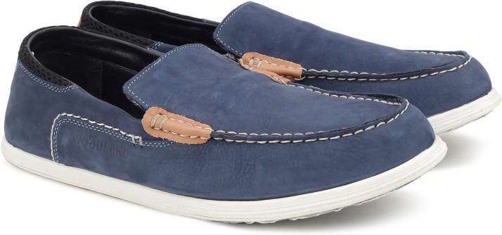 woodland blue loafers