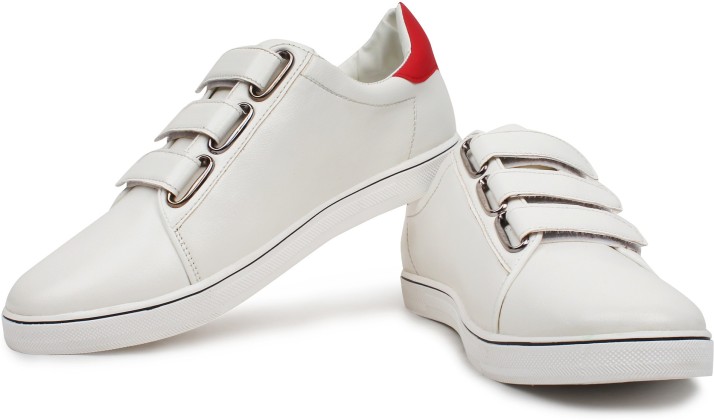 mens white velcro sneakers