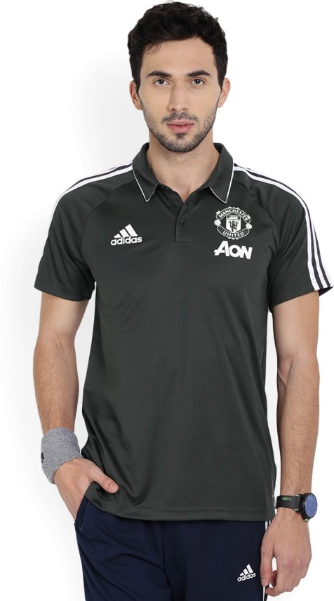 adidas grey polo shirt