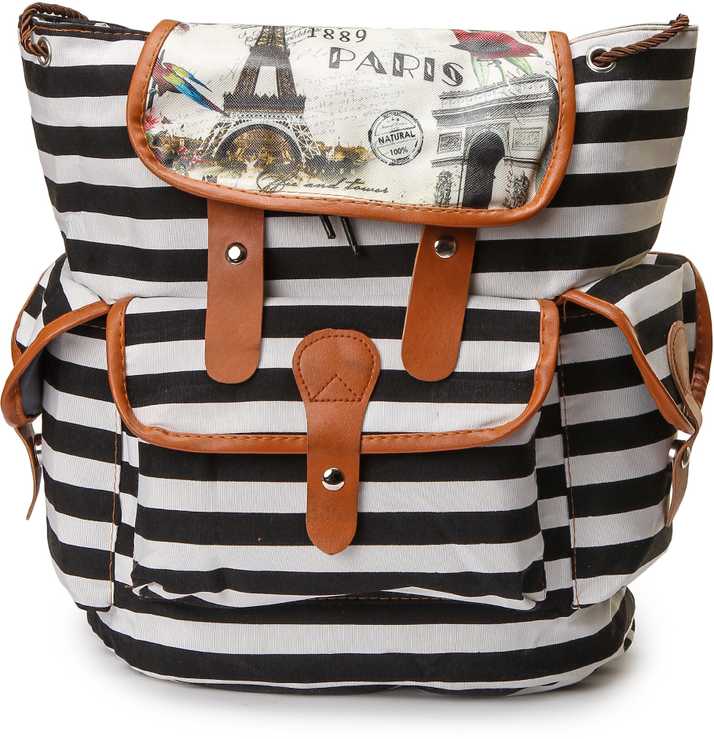 Kaydee Baby Canvas Diaper Backpack Black And White Stripes Diaper Bag Backpack Diaper Backpack Diaper Tote