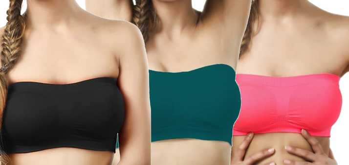 Fims Non Padded Wirefree Tube Bra Pack Of 3 Best Fit Size 30 38 Free Size Women Tube Non Padded Bra Buy Fims Non Padded Wirefree Tube Bra Pack Of 3 Best Fit Size