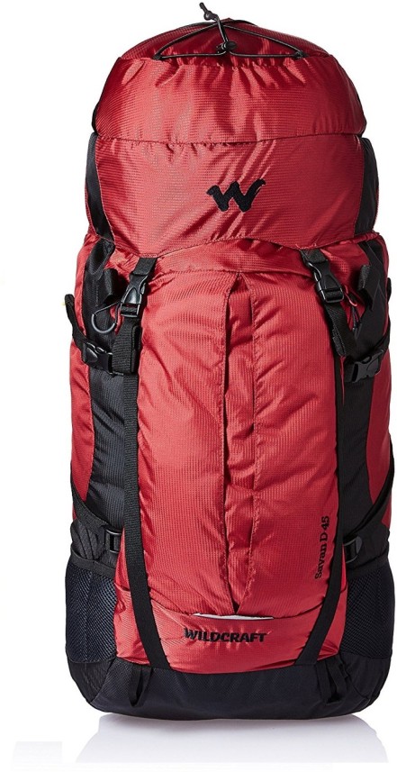 wildcraft 45 ltrs red rucksack