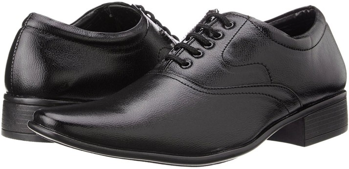 Tapps Men's Black Formal Shoes Oxford 