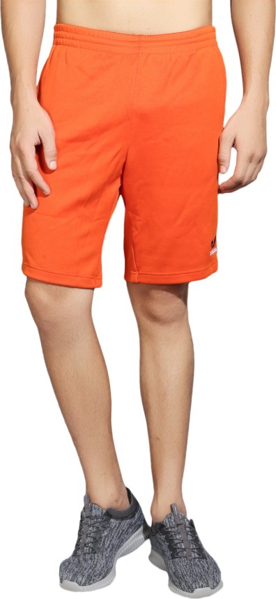mens orange adidas shorts