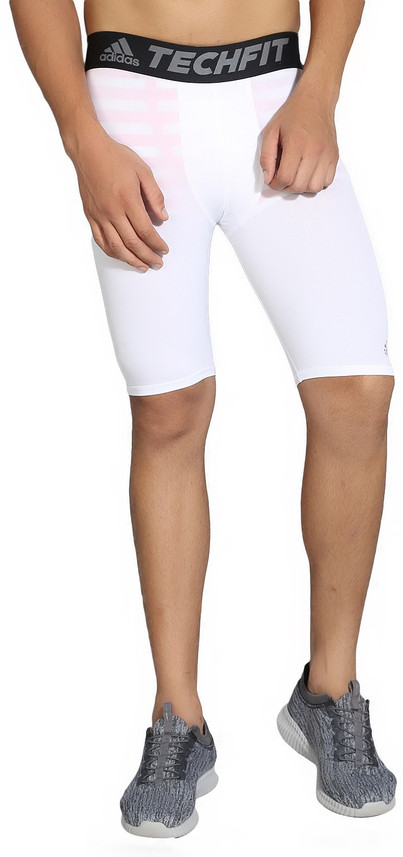 ADIDAS Solid Men Tights - Buy White 