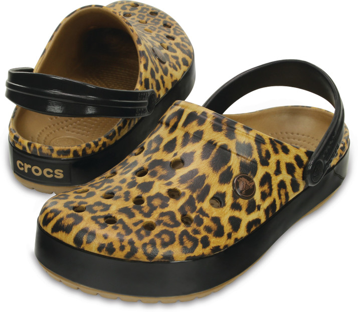 mens leopard crocs