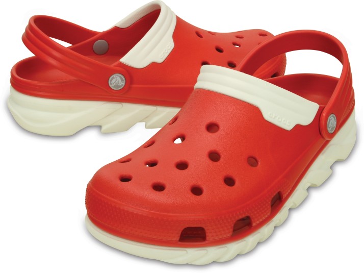 men red crocs