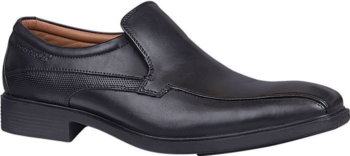 hush puppies black slip on shoes