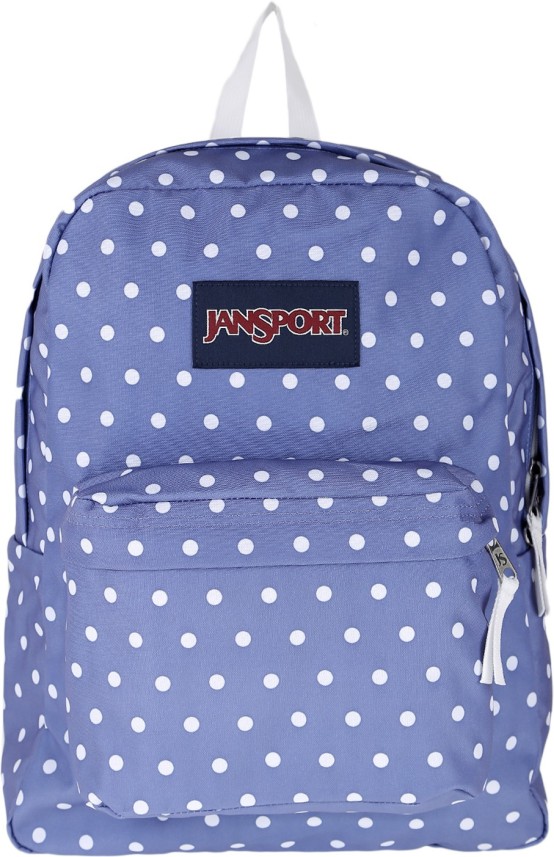 jansport gold polka dot backpack