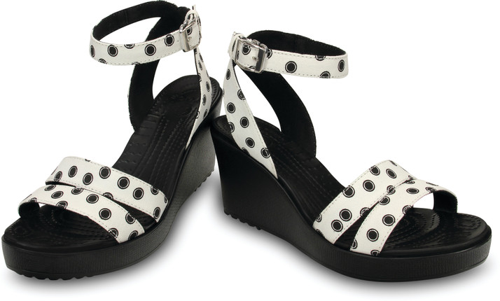 crocs wedges leigh