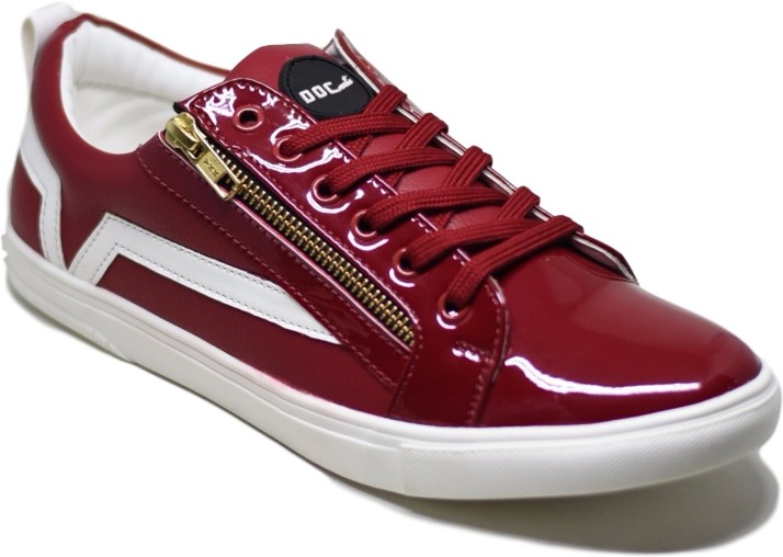 doc martin red sneakers