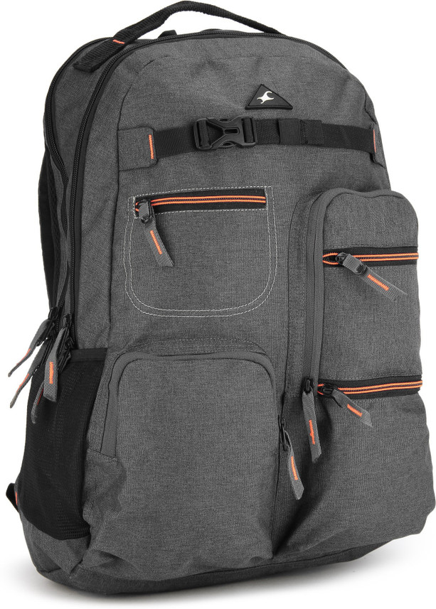 fastrack grey backpack