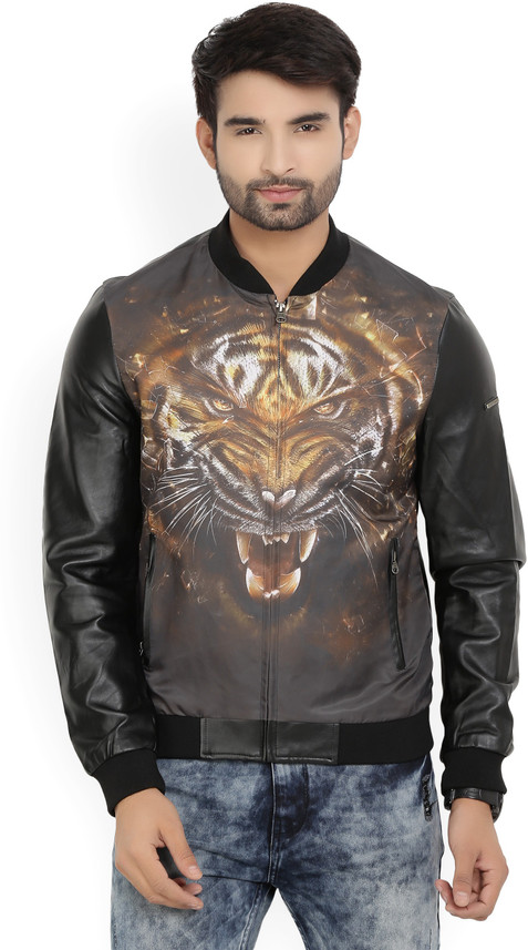 tiger print mens jacket