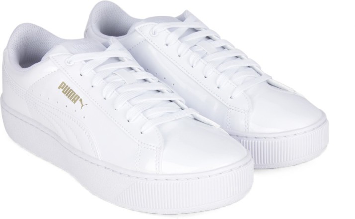 puma white vikky sneakers