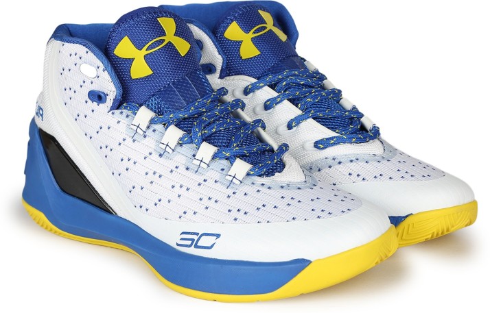 yellow under armour basketball shoes