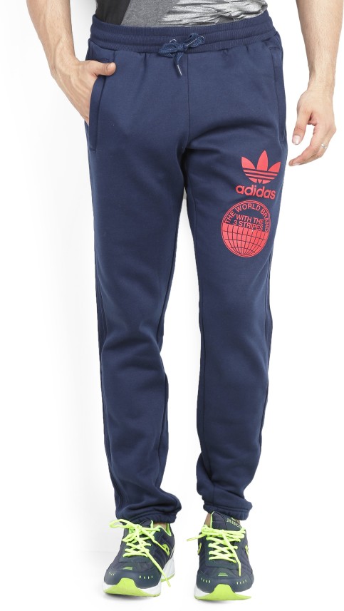 dark blue adidas track pants