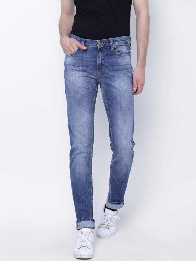 LEE Skinny Men Blue Jeans - Buy scraped 