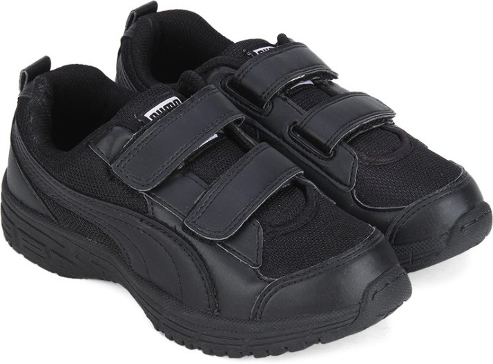 puma kids shoes black