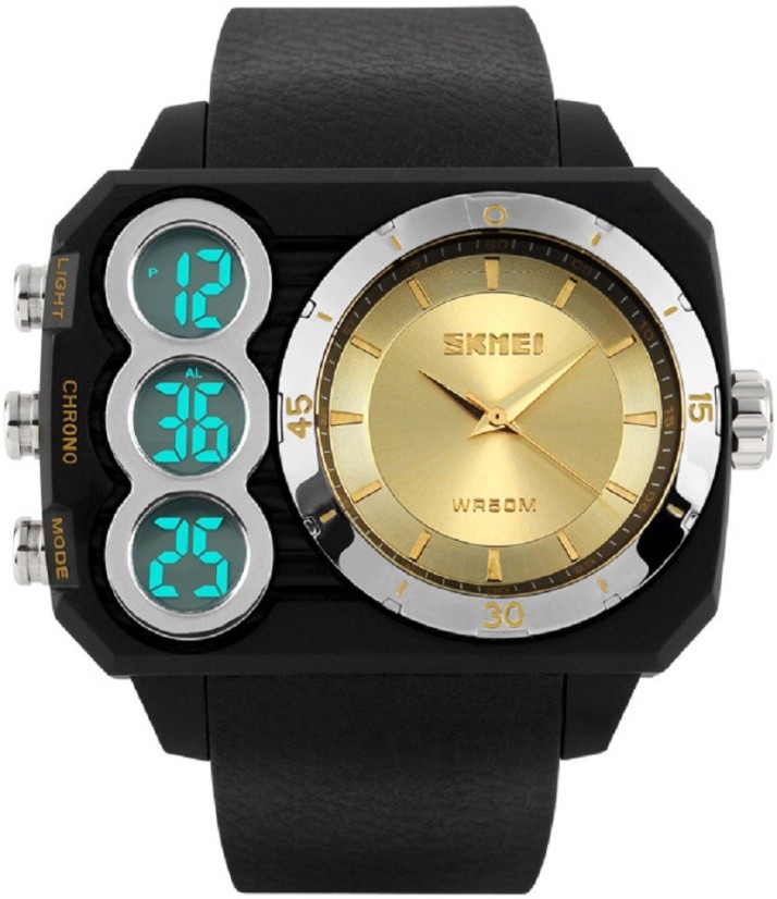 analog watch with digital stopwatch