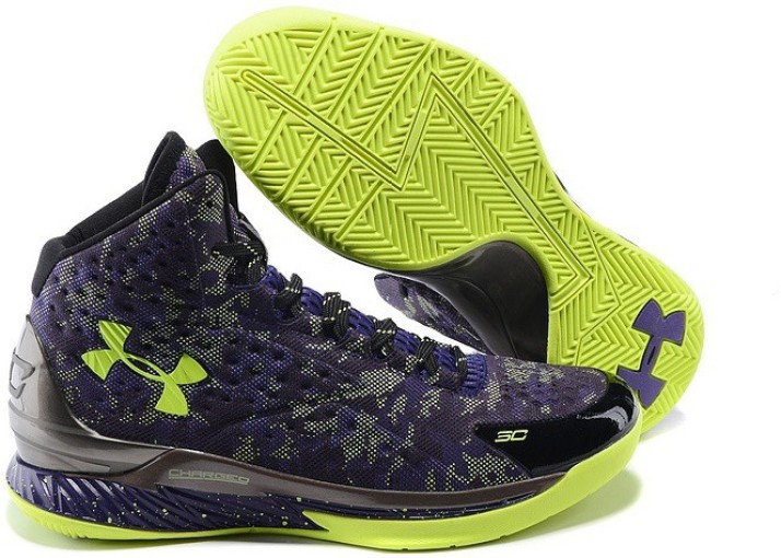 under armour purple basketball shoes