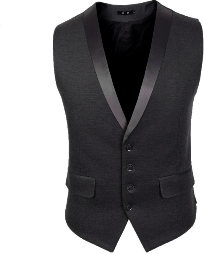 mens black waist coat