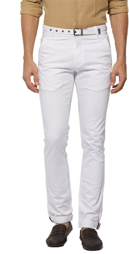 bEEVEE Regular Fit Men White Trousers 