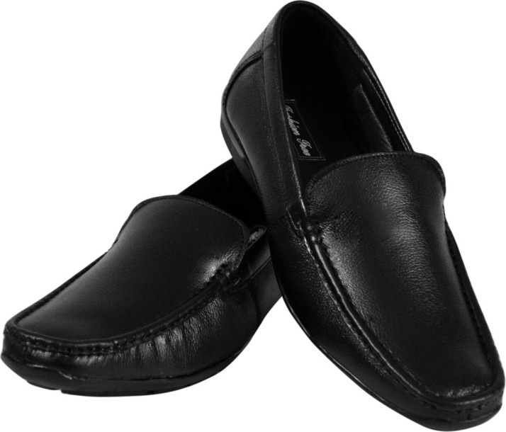 mens black formal slip on shoes