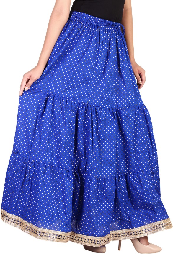 denim broomstick skirt