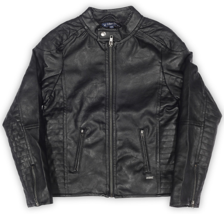 allen solly leather jacket