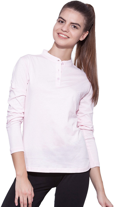 Ap'pulse Solid Women Mandarin Collar 