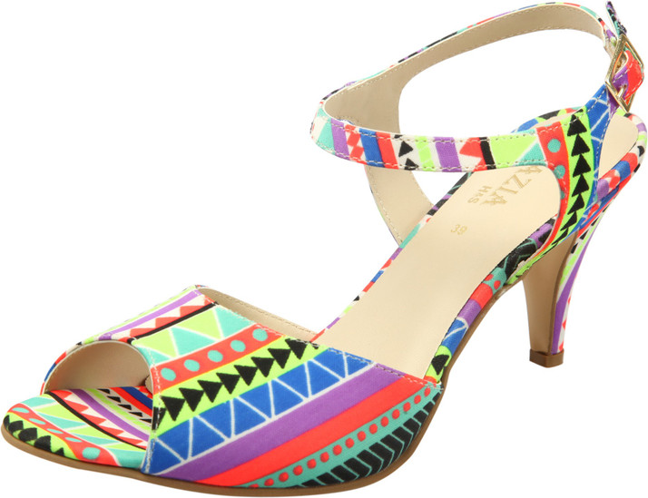 multicolor heels